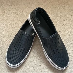 Mossimo Black Perforated Slip On Sneaker Size 7